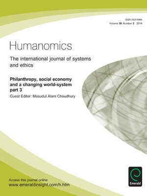 cover image of Humanomics, Volume 30, Issue 3